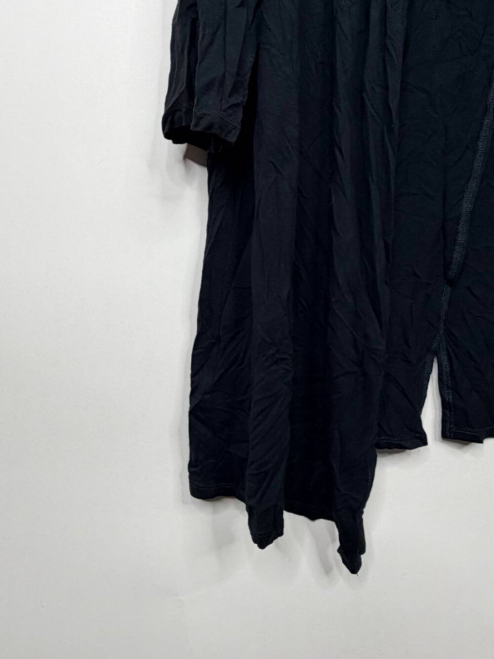 J. Jill Wearever Collection Petite Duster Longline Open Cardigan Black #A3698 - Picture 3 of 8